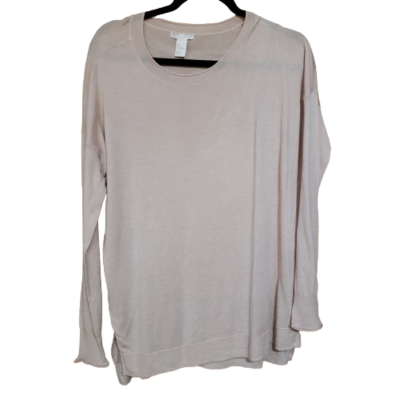 H&M Oversized Light Weight Pink Sweater Size Large - Picture 2 of 5